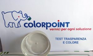Resina per colata Colorpoint - test trasparenza